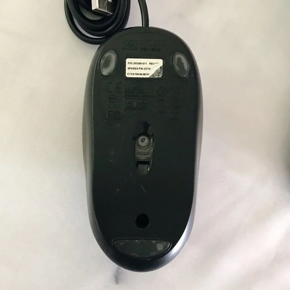 NWOT HP Hewlett-Packard 265986-001 USB Mouse 3 Prong AC Power Cord Set